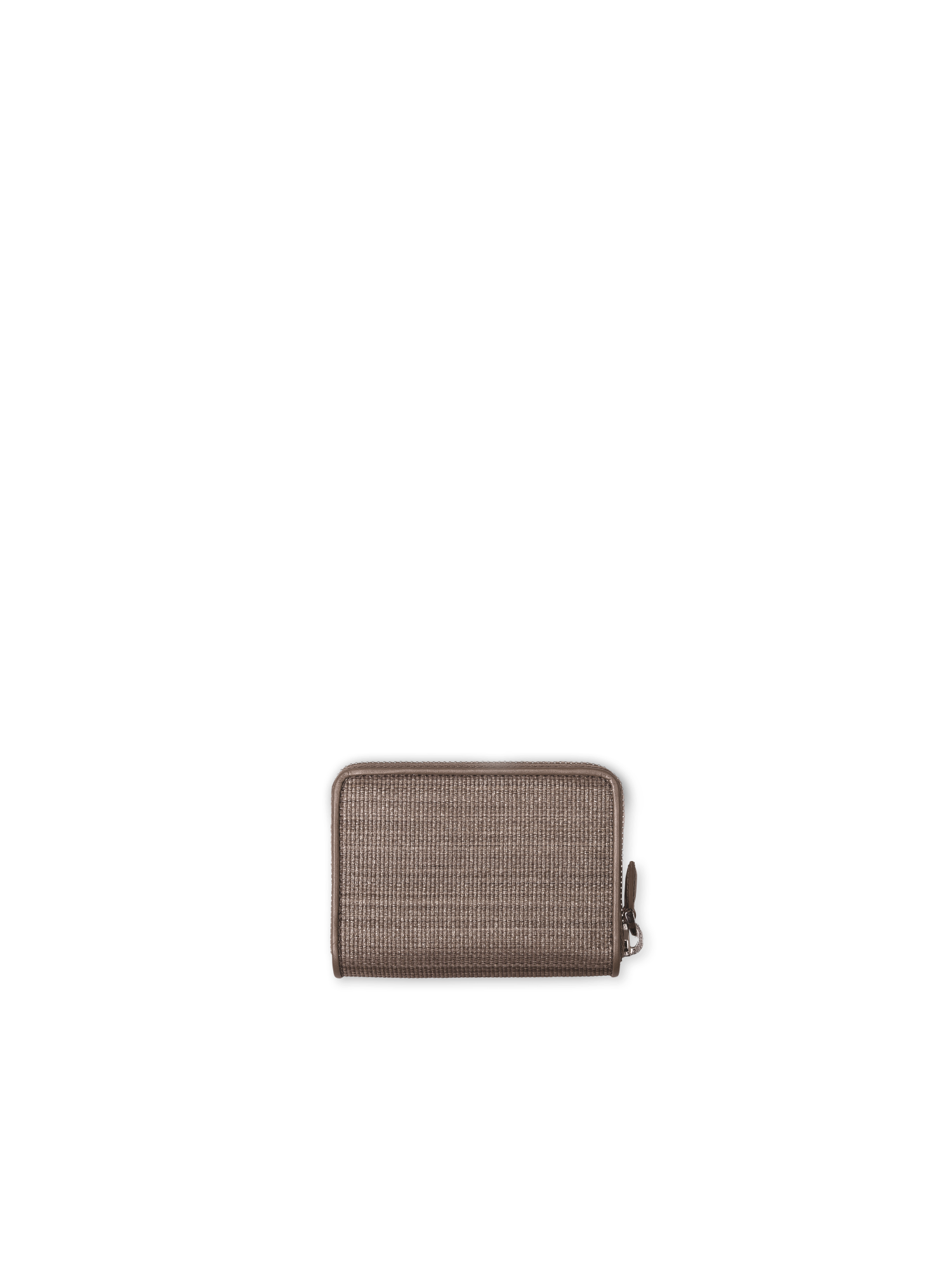 Designer Small Zip Wallet - Braun