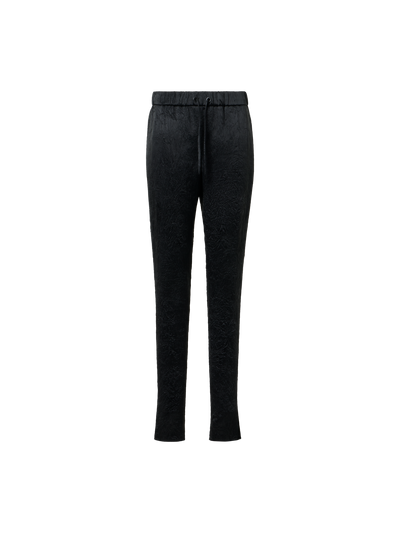 Designer Mike Jogginghose aus Knitter-Satin mit Kordelzug - Schwarz