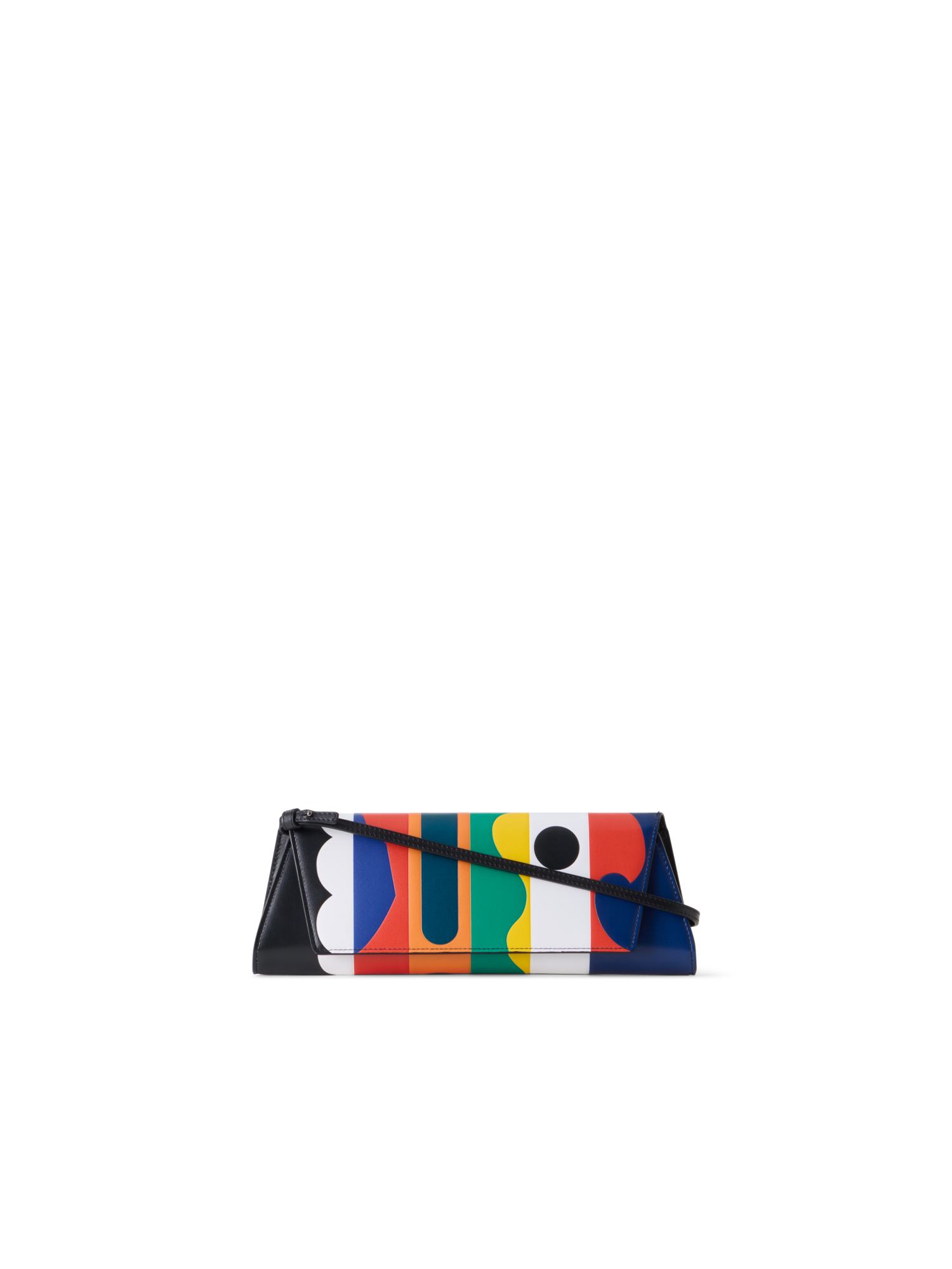 Designer Anouk Small Trapezoid Clutch - Bunt