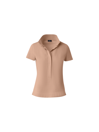 Designer Baumwoll-Poloshirt - Beige