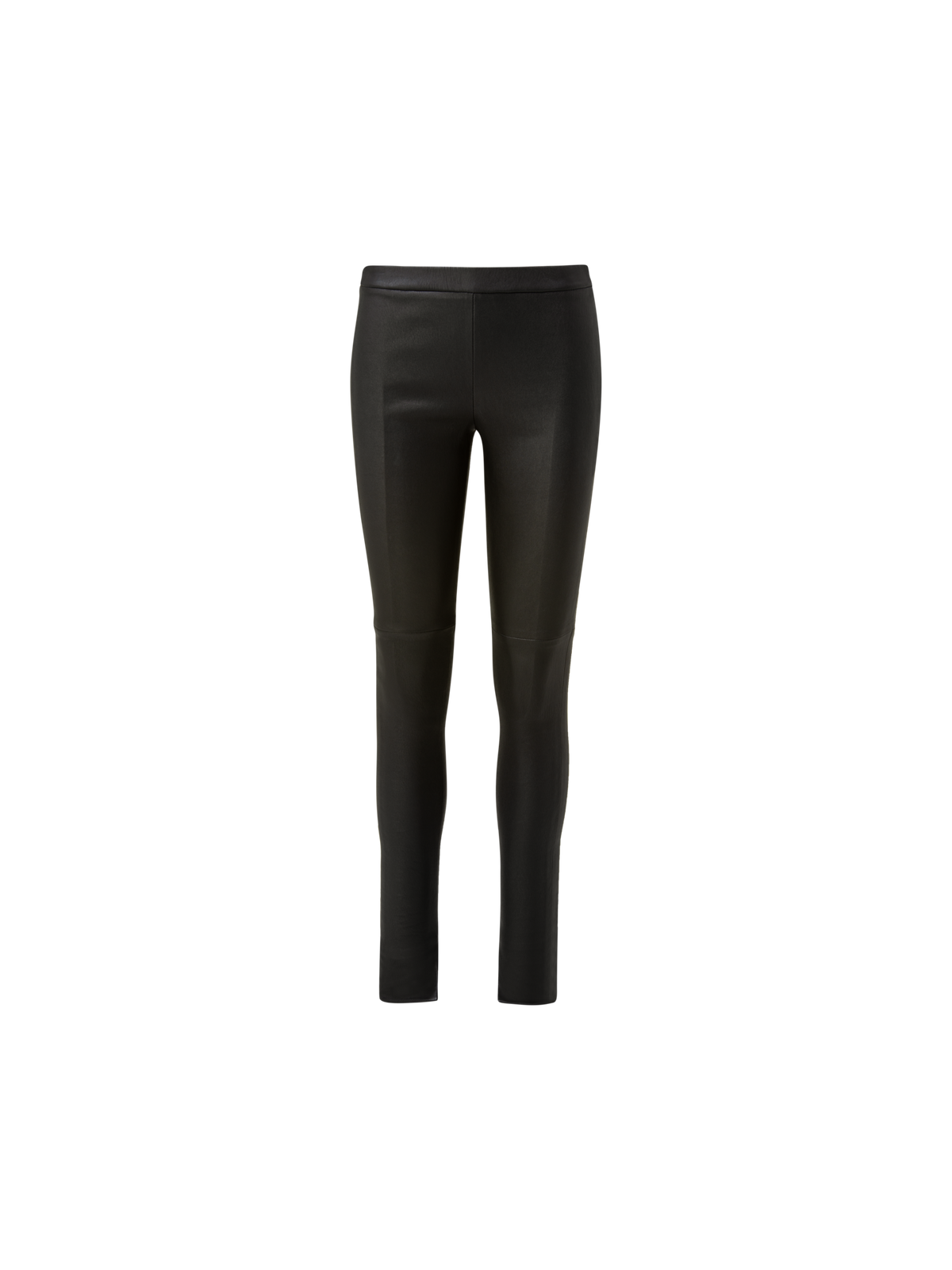 Designer Skinny Hose aus Leder - Schwarz