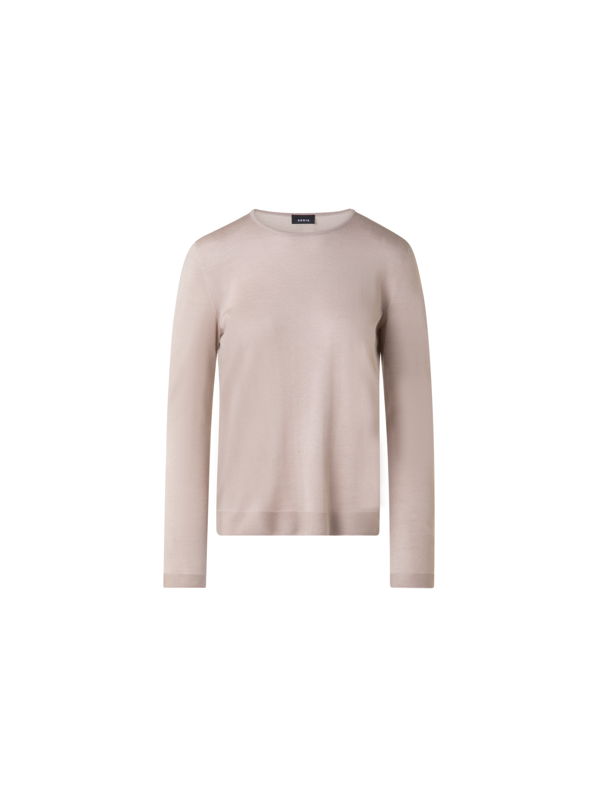 Designer Nahtloser Pullover aus Kaschmir und Seide - Beige