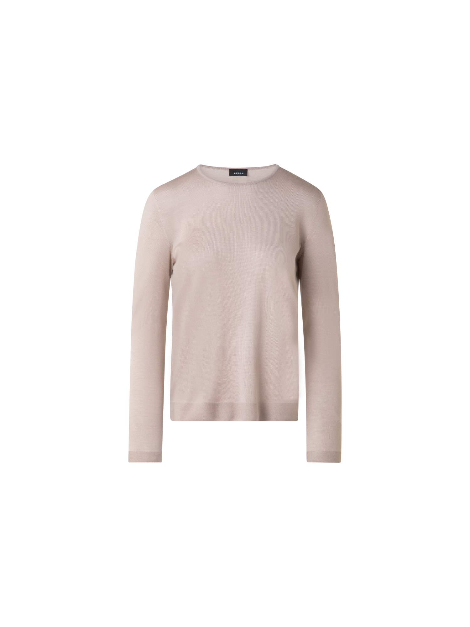 Designer Nahtloser Pullover aus Kaschmir und Seide - Beige