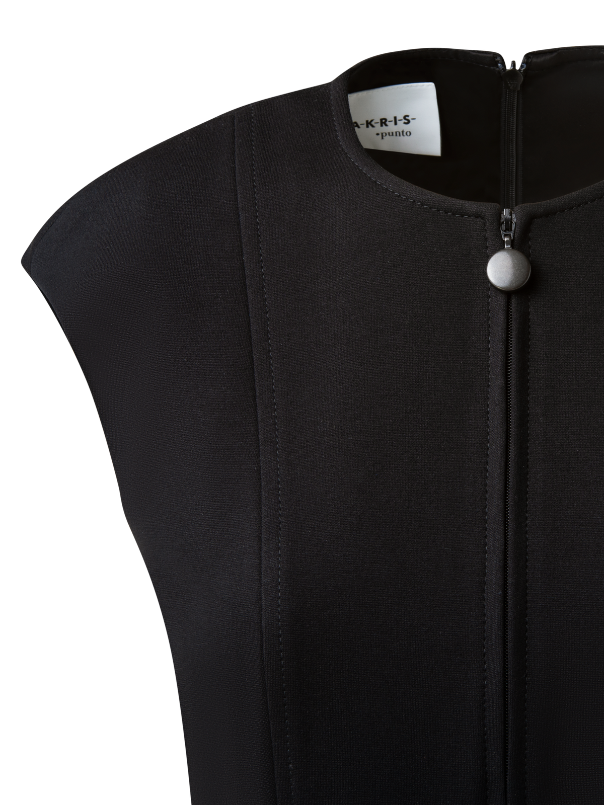 Designer Jersey Etuikleid - Schwarz