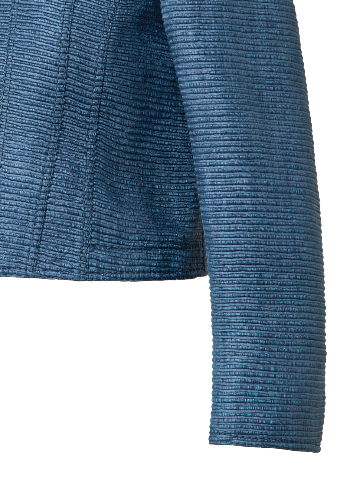 Designer Kurze Jacke aus indischer Seide Ottoman - Blau