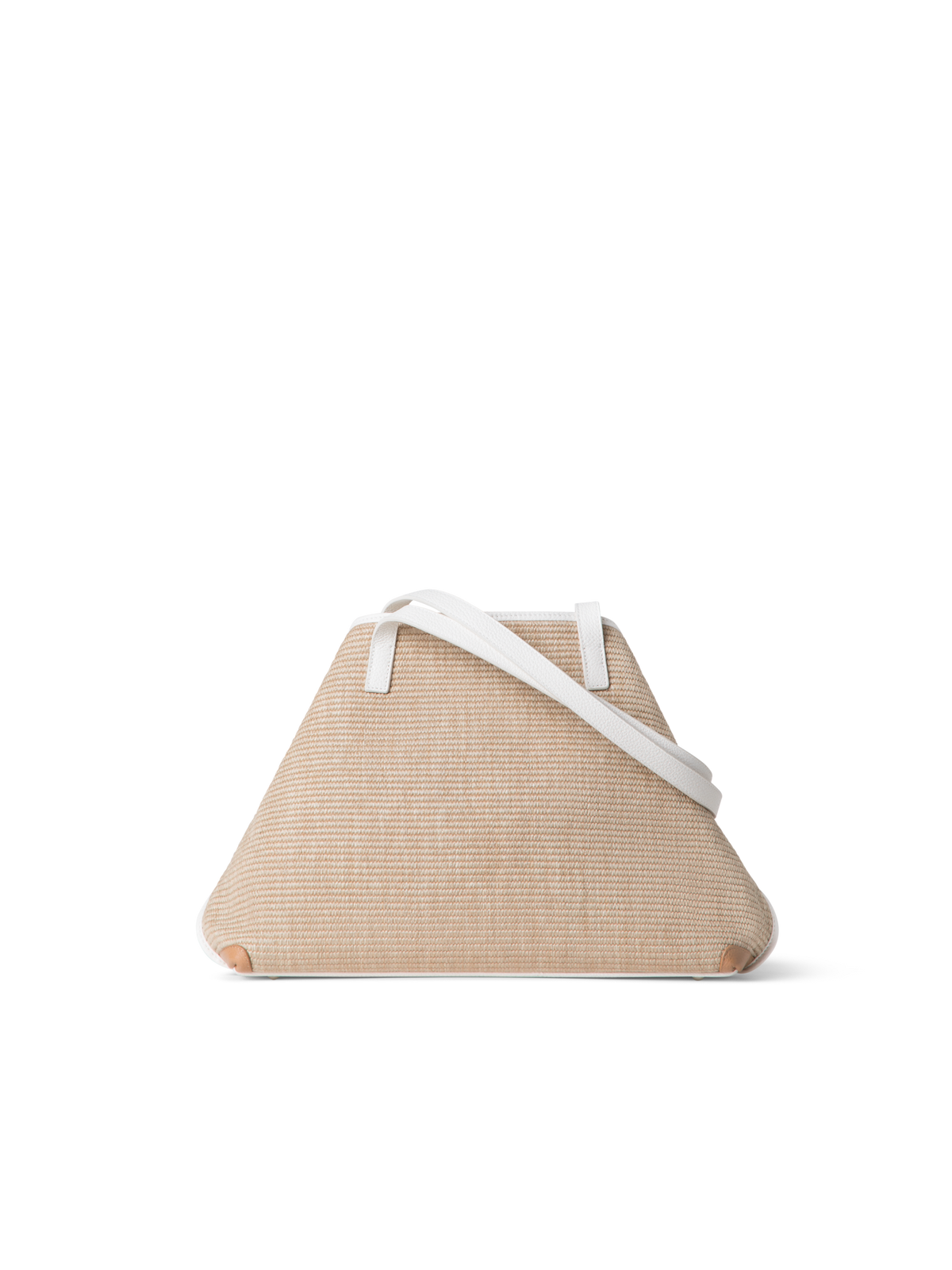 Designer Ai Small Shoulder Tote - Bunt - Beige - Weiss