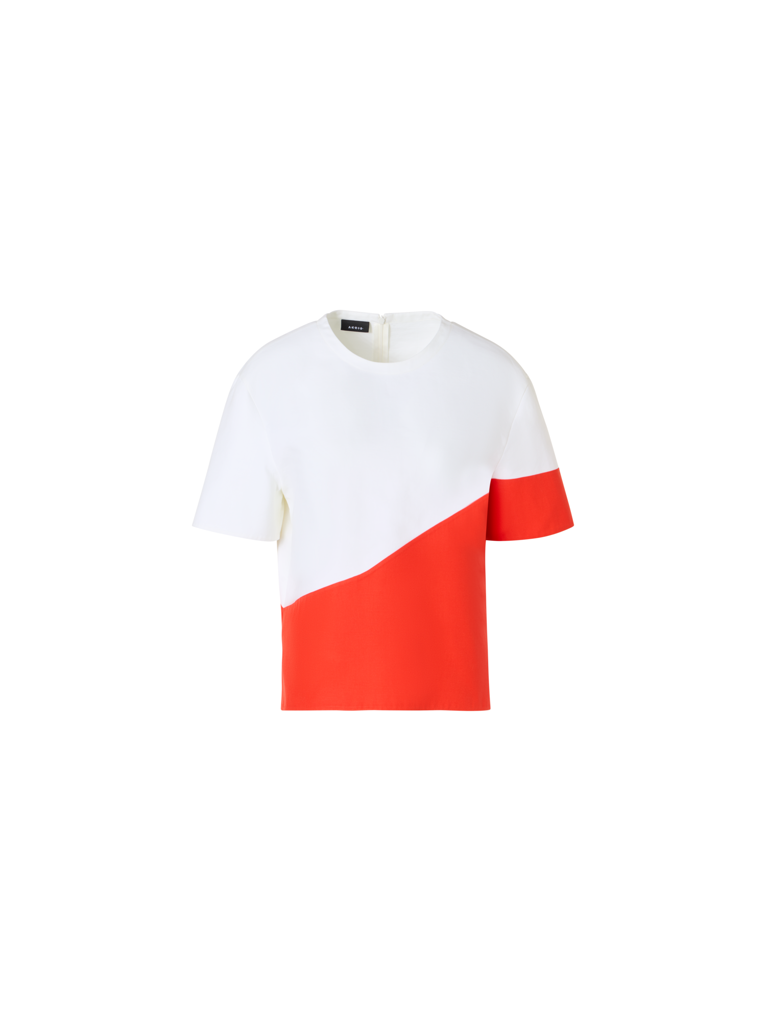 Designer Kastige Bluse mit Polygon-Druck - Bunt