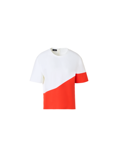 Designer Kastige Bluse mit Polygon-Druck - Bunt
