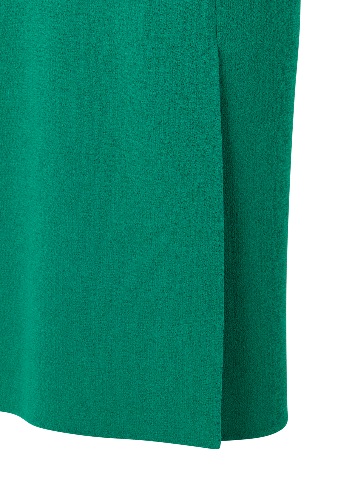 Designer Ärmelloses Etuikleid aus Wollkrepp-Doubleface - Grün