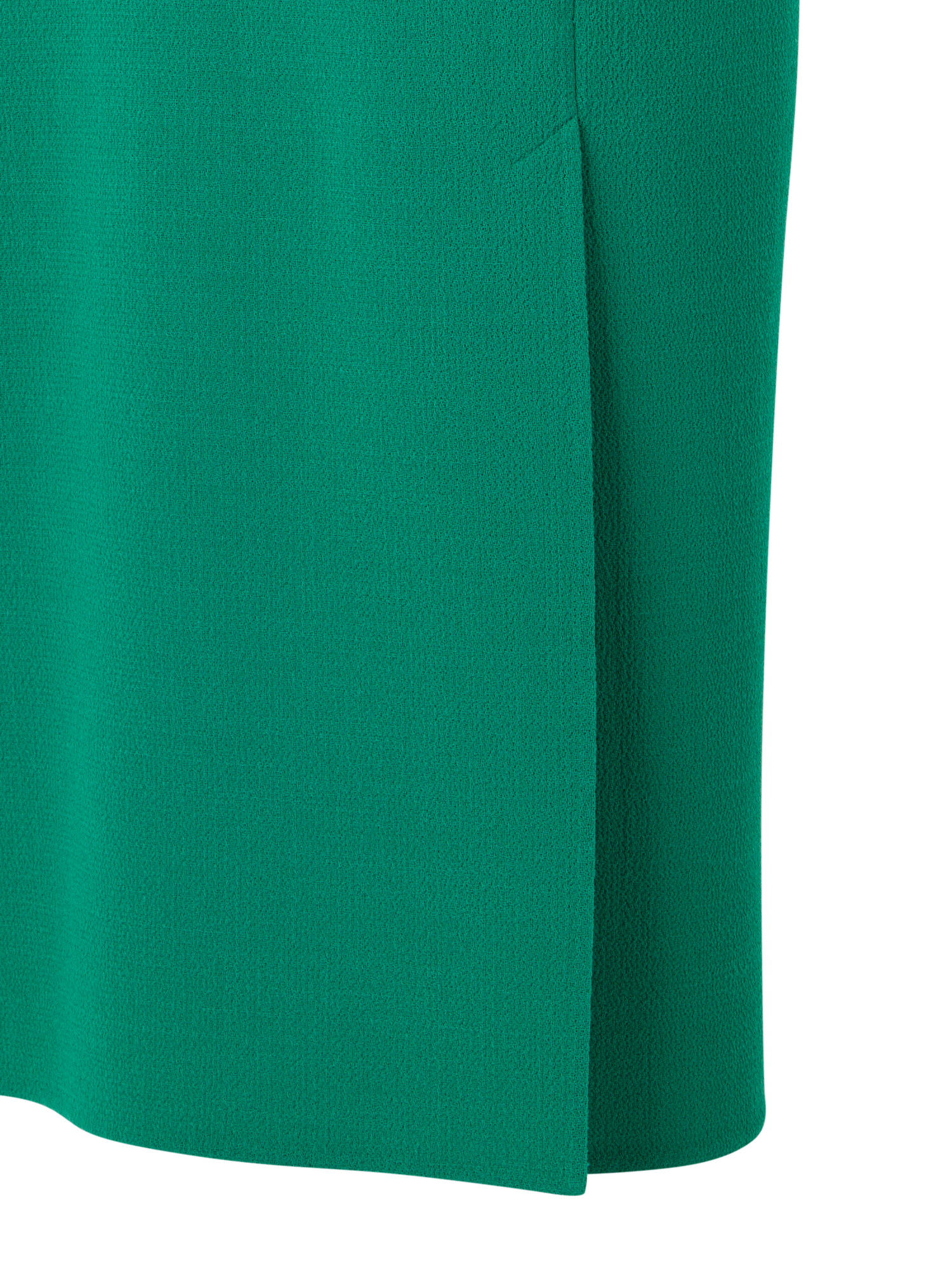 Designer Ärmelloses Etuikleid aus Wollkrepp-Doubleface - Grün