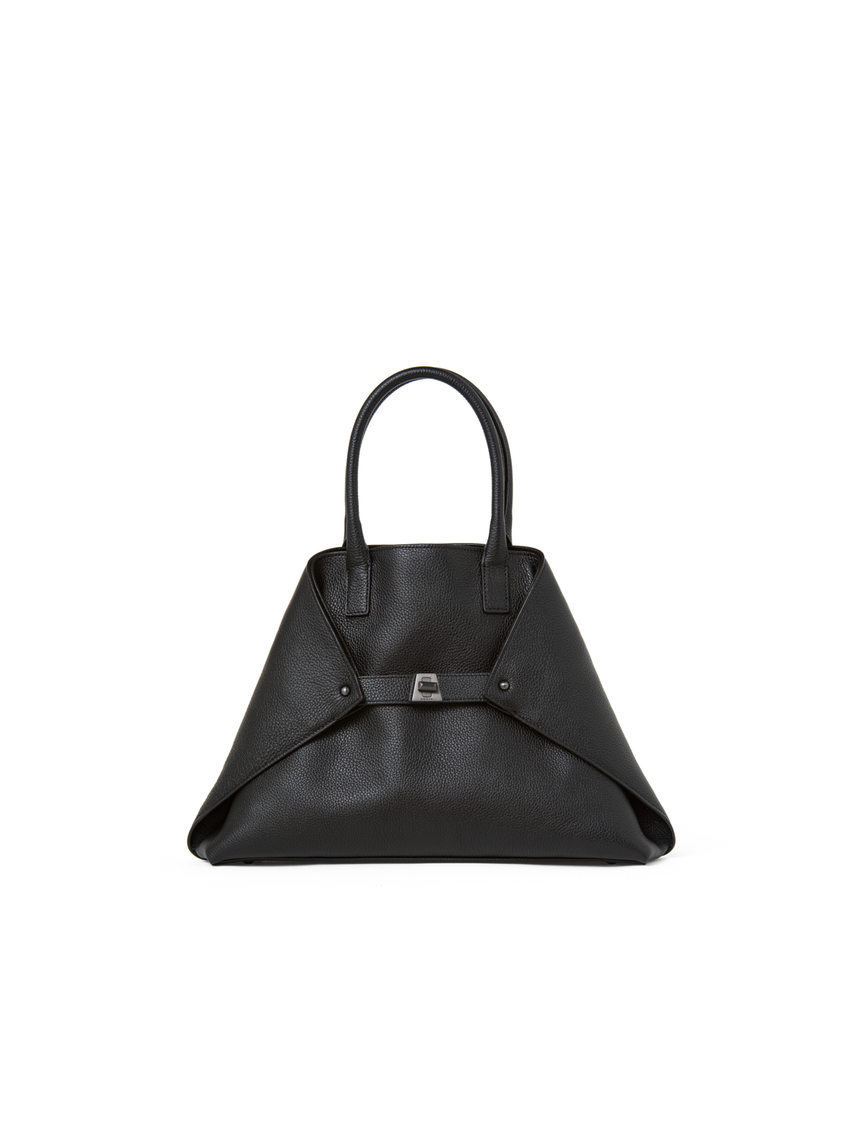 Designer Ai Small Top Handle Tote - Schwarz