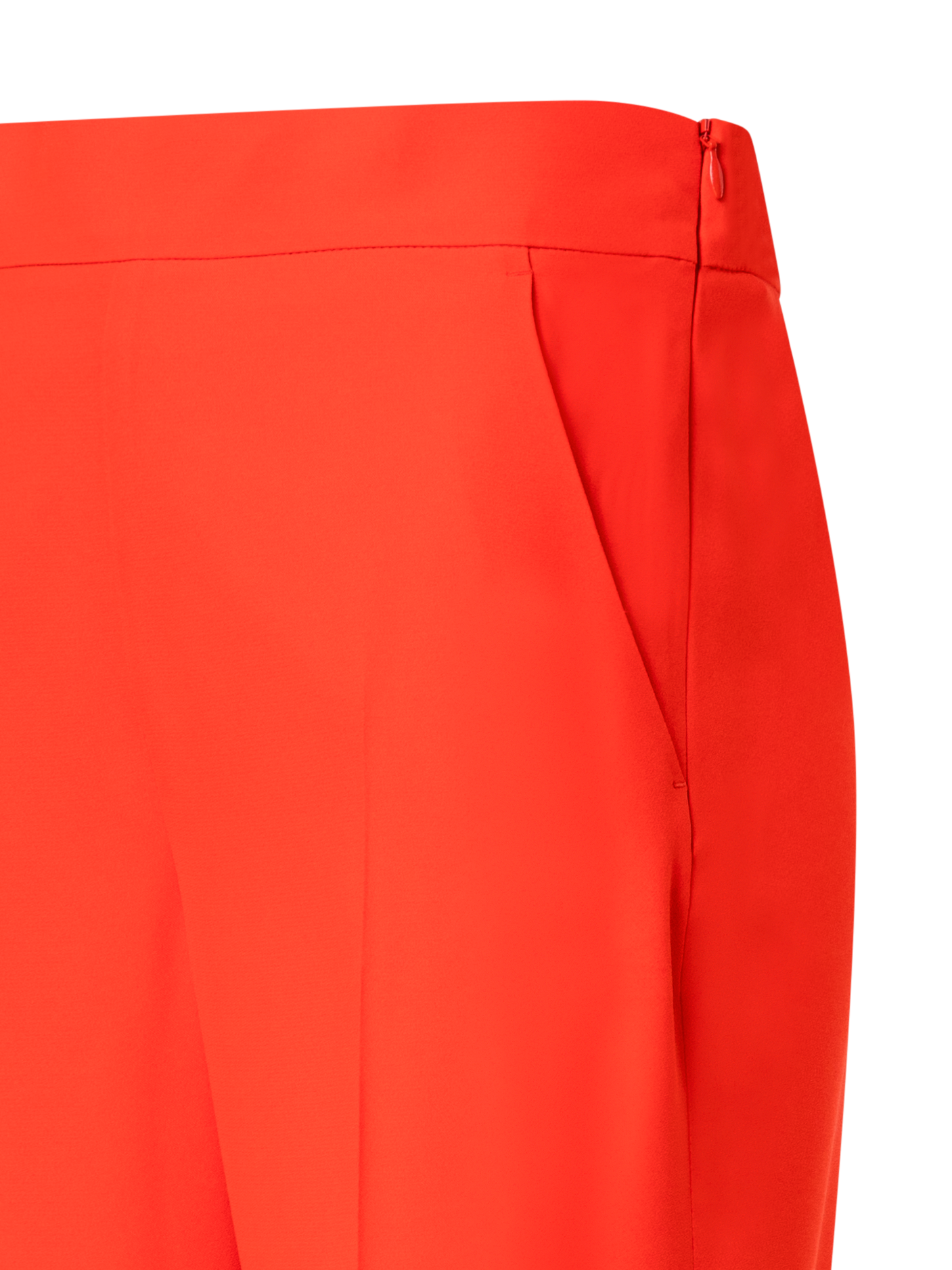 Designer Tapered Hose aus Crêpe - Rot