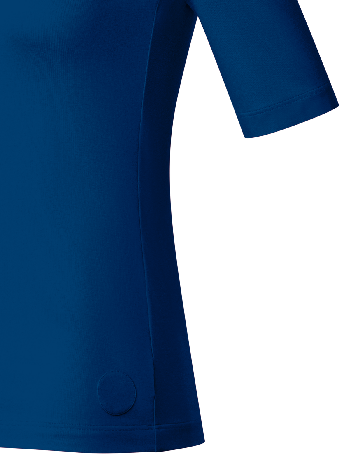 Designer T-Shirt mit quadratischem Ausschnitt - Blau