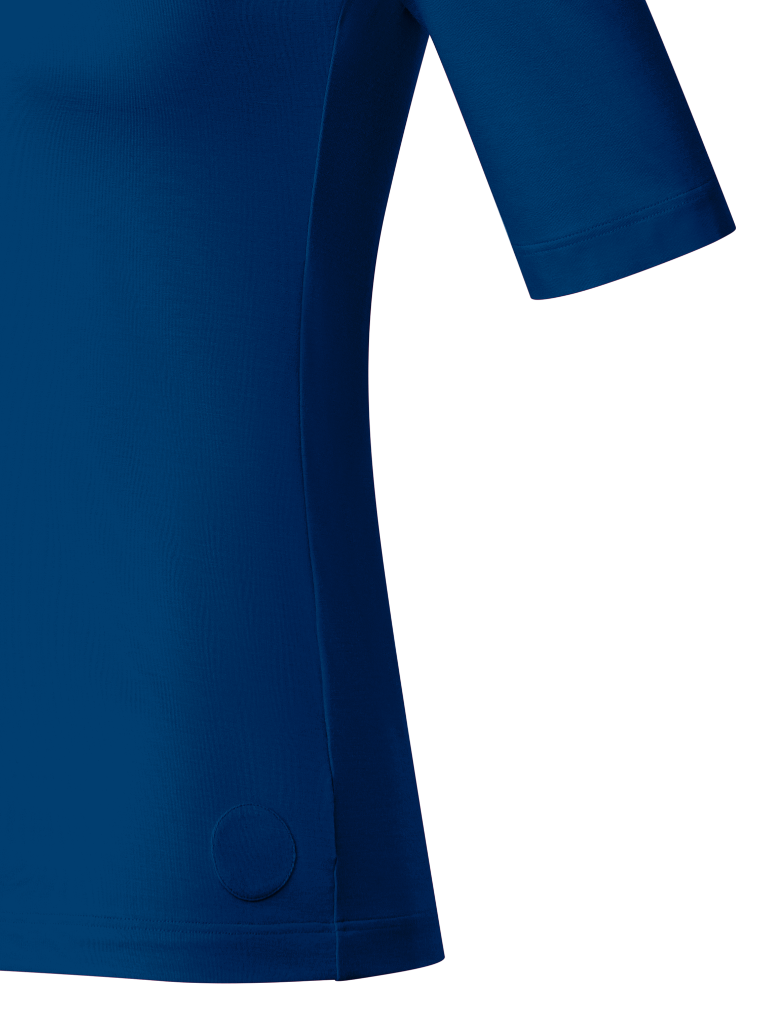 Designer T-Shirt mit quadratischem Ausschnitt - Blau