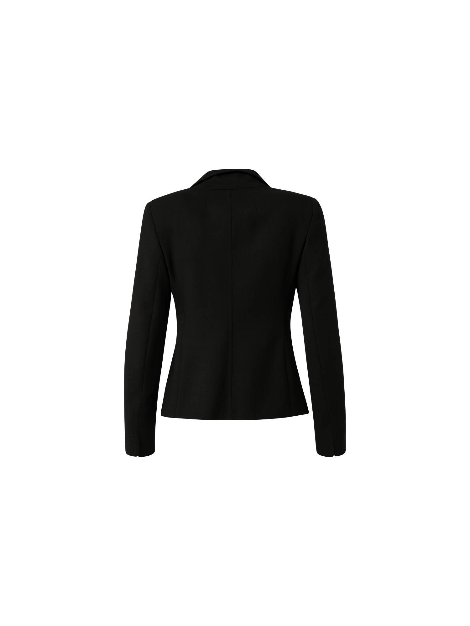 Designer Blazer aus Woll-Doubleface - Schwarz