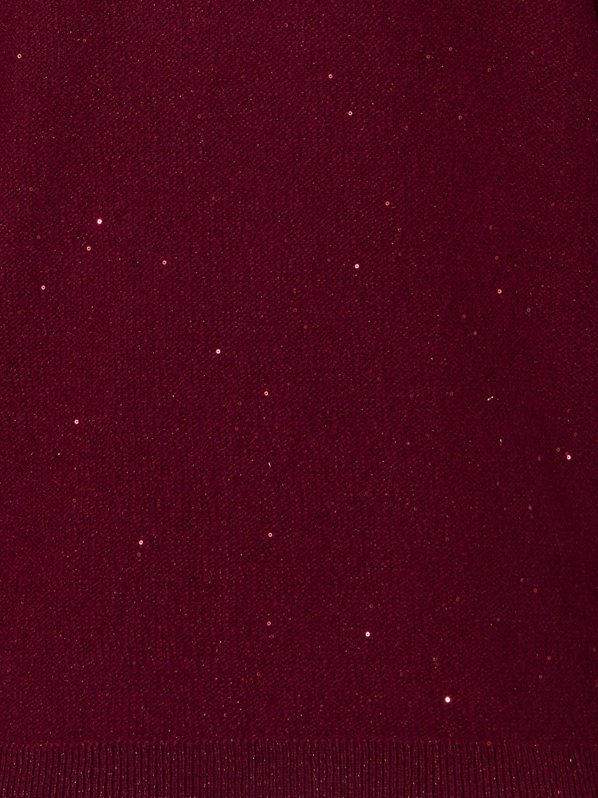 Designer Cardigan aus Kaschmir-Lamé mit feinen Pailletten - Rot
