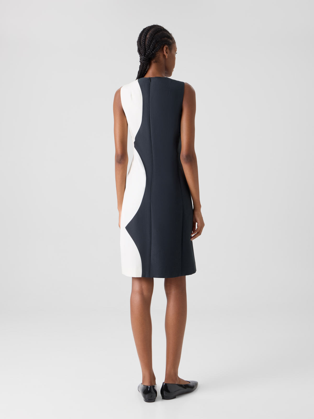 Designer Etuikleid mit Cloud-Druck - Bunt