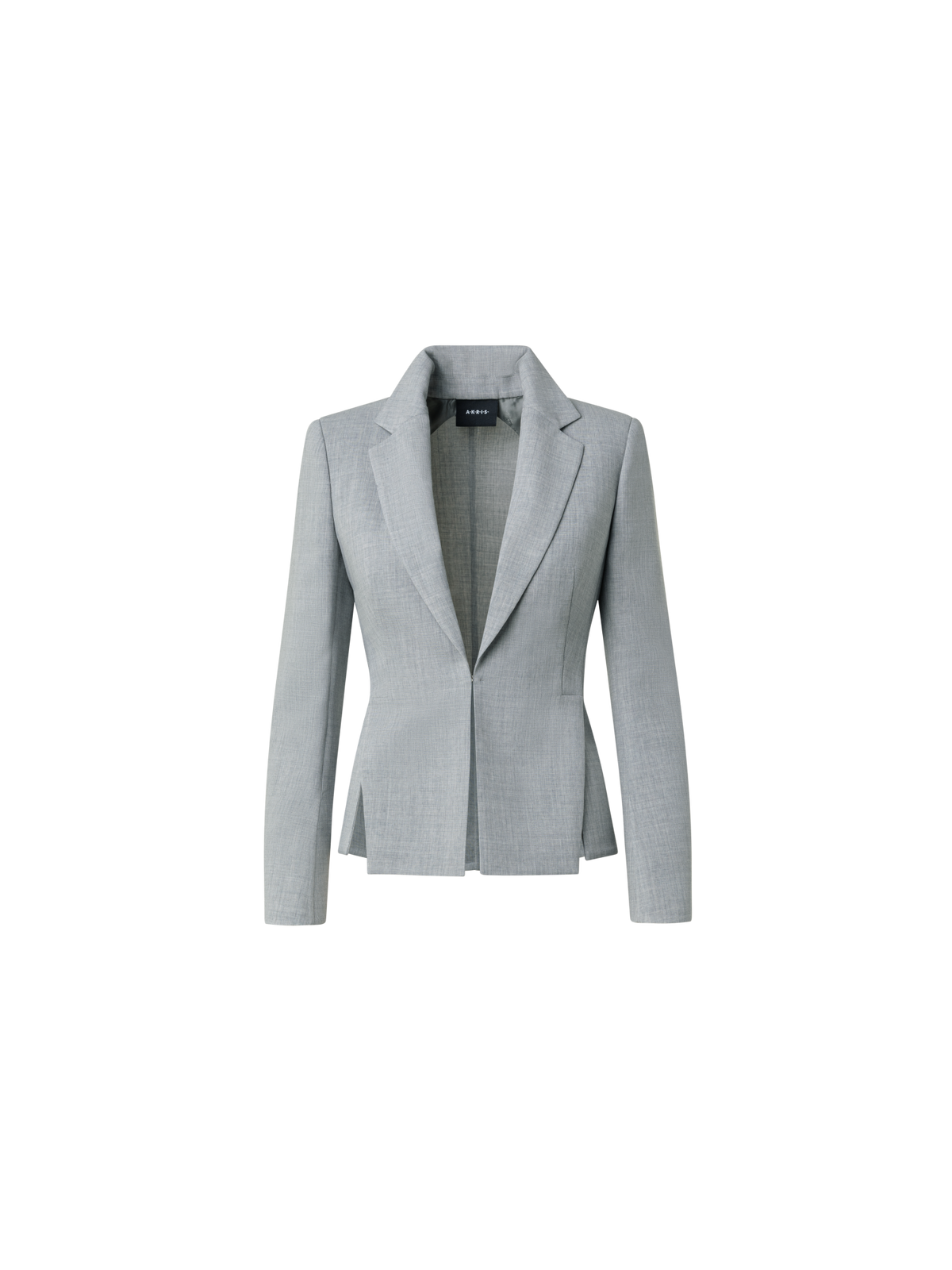 Designer Blazer aus Woll-Doubleface - Grau