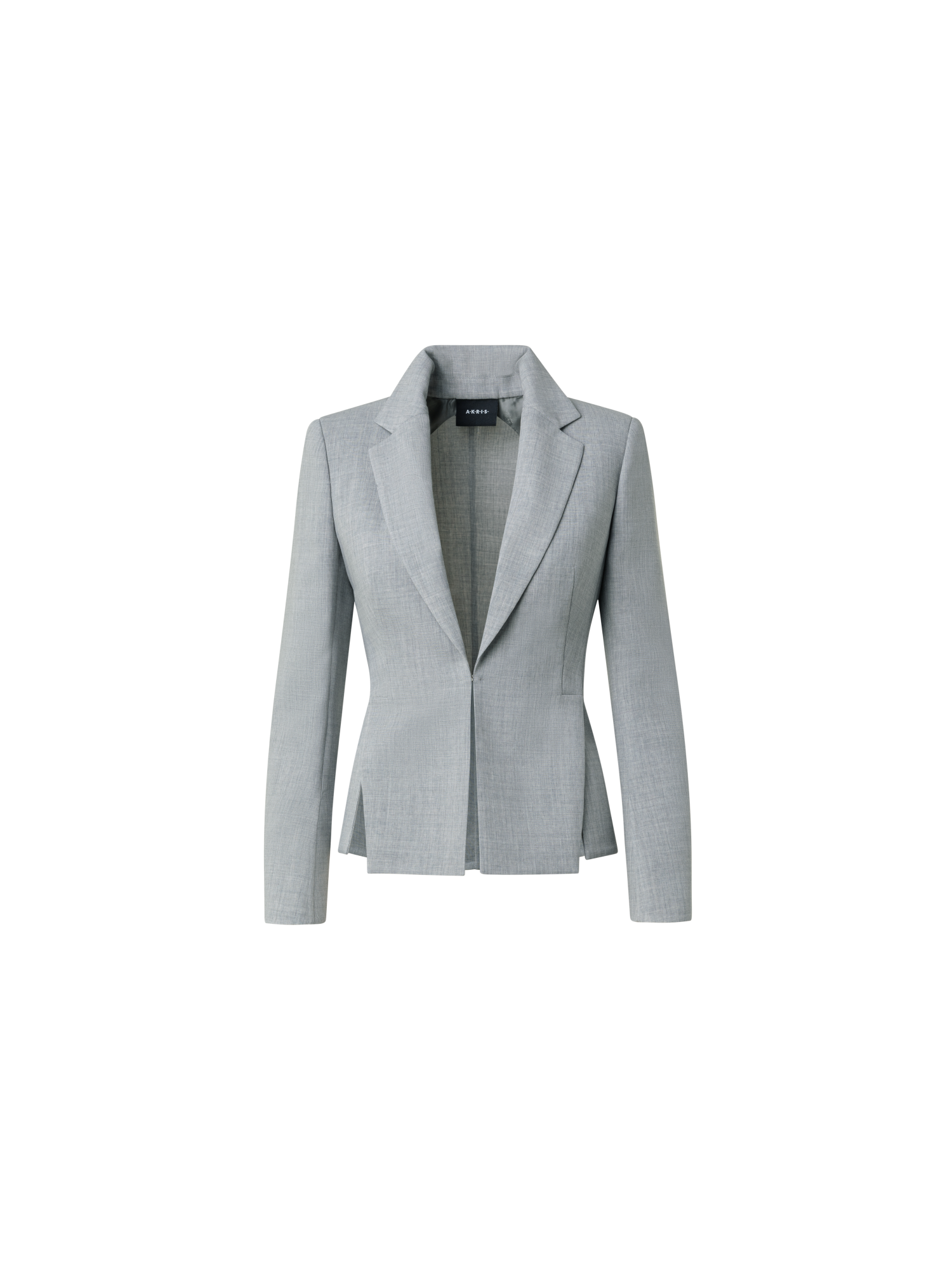 Designer Blazer aus Woll-Doubleface - Grau