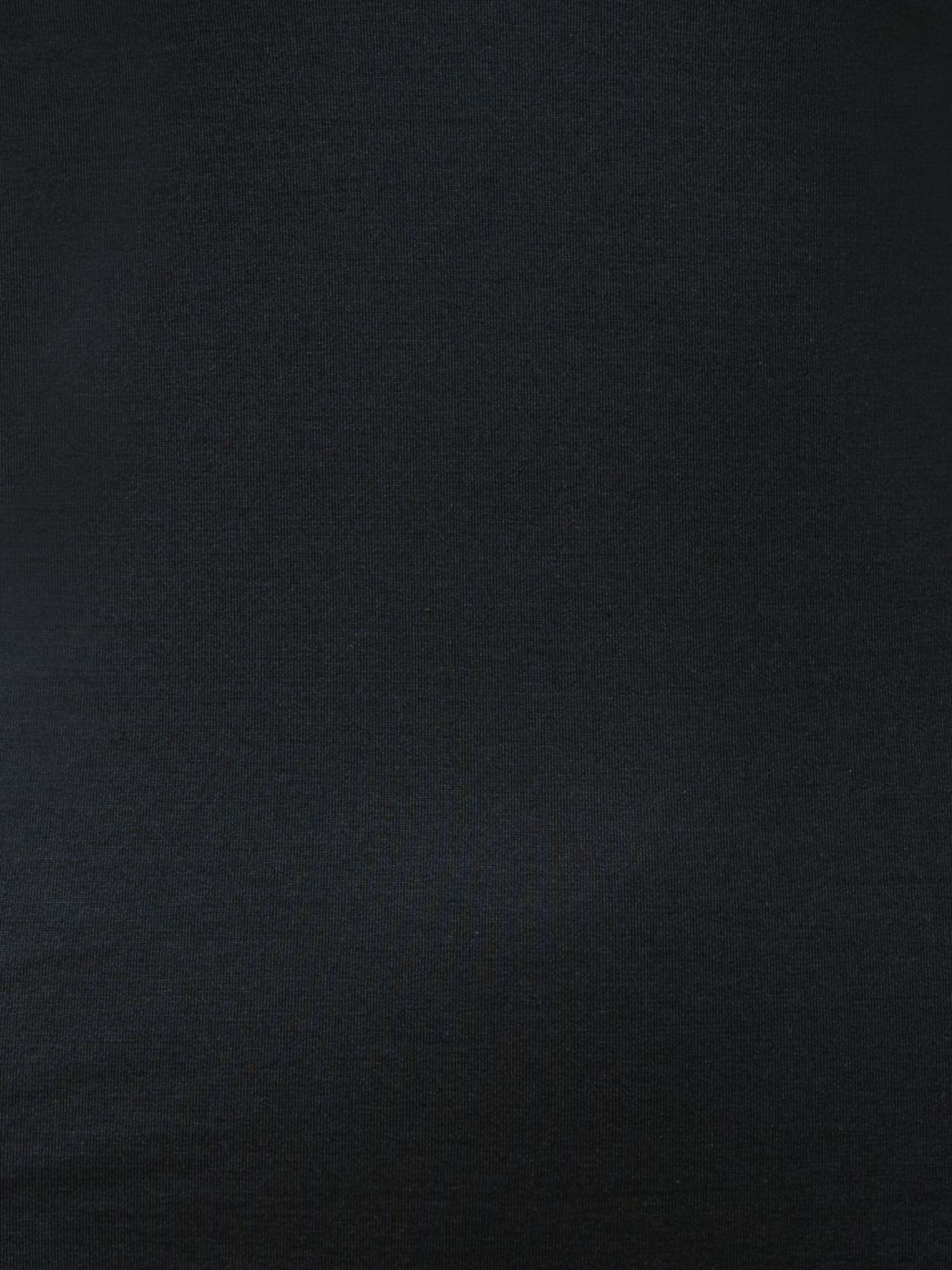 Designer Shirt aus Seide und Jersey mit V-Ausschnitt - Schwarz