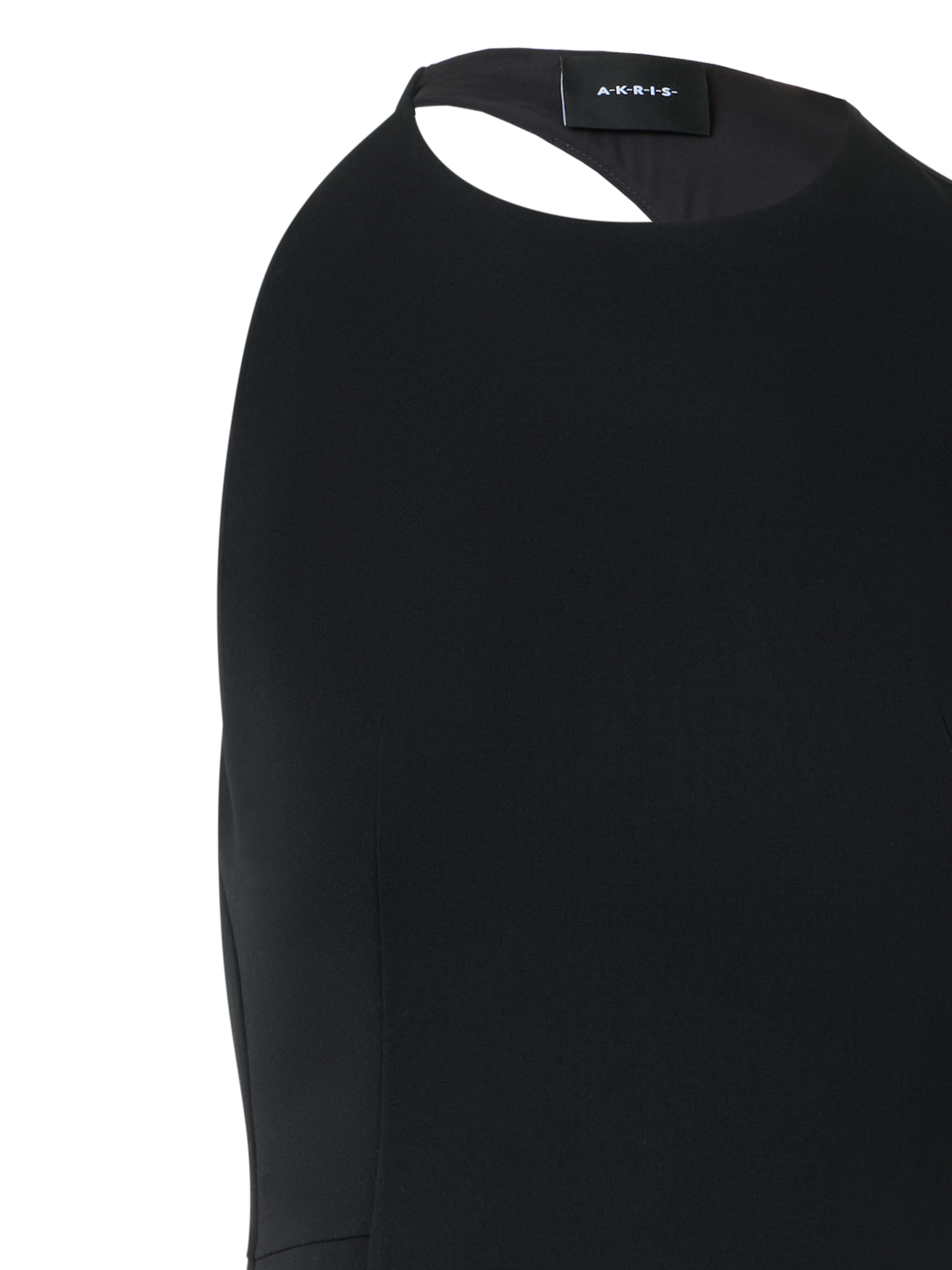 Designer Abendkleid mit Orbit-Cutout am Rücken - Schwarz