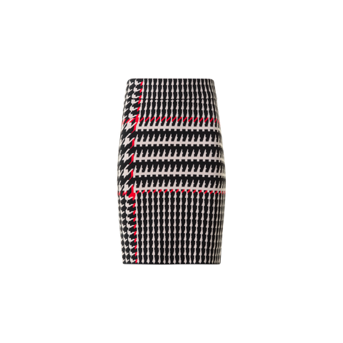 XL Glencheck Jacquard Knit Skirt