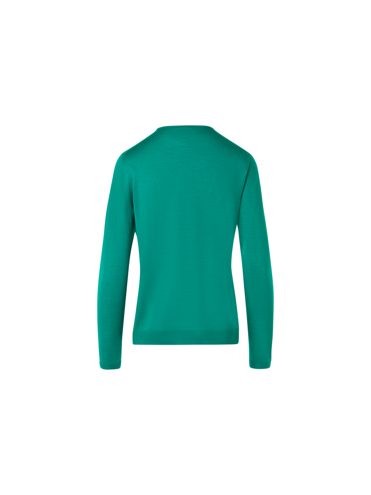 Designer Langärmeliger Strickpullover aus Kaschmir-Seide - Grün