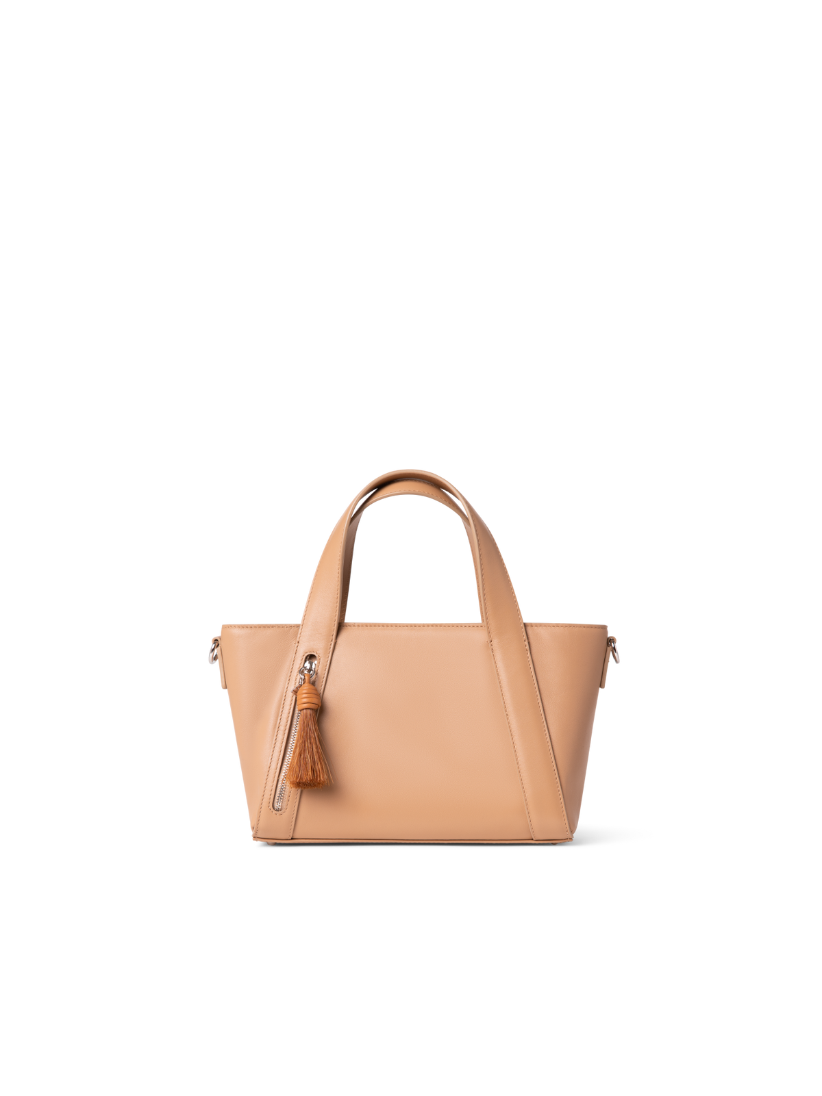 Designer Alexa Little Zip Top Handle Tote - Beige