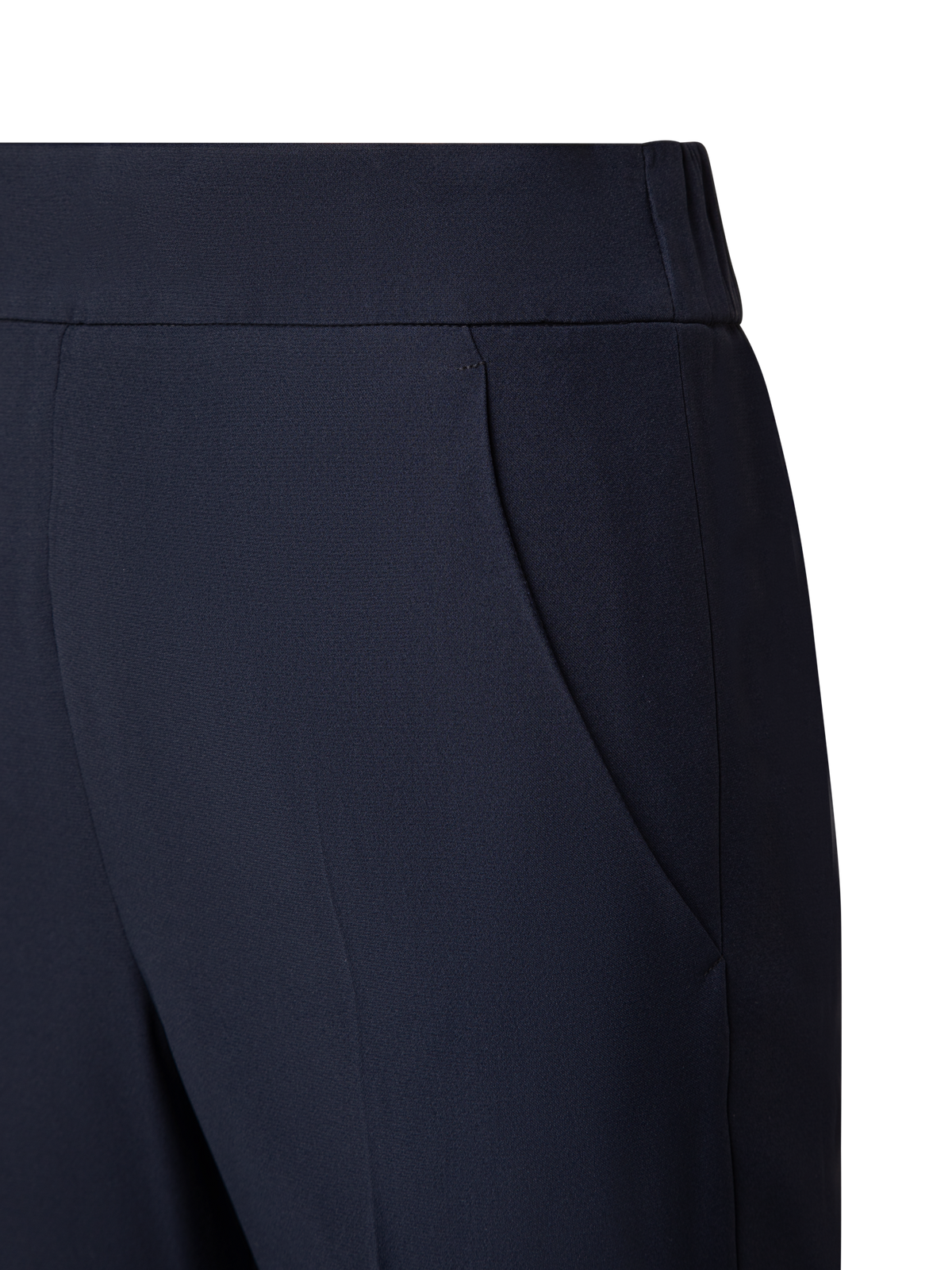 Designer Tapered Hose aus Crêpe - Dunkelblau - Blau