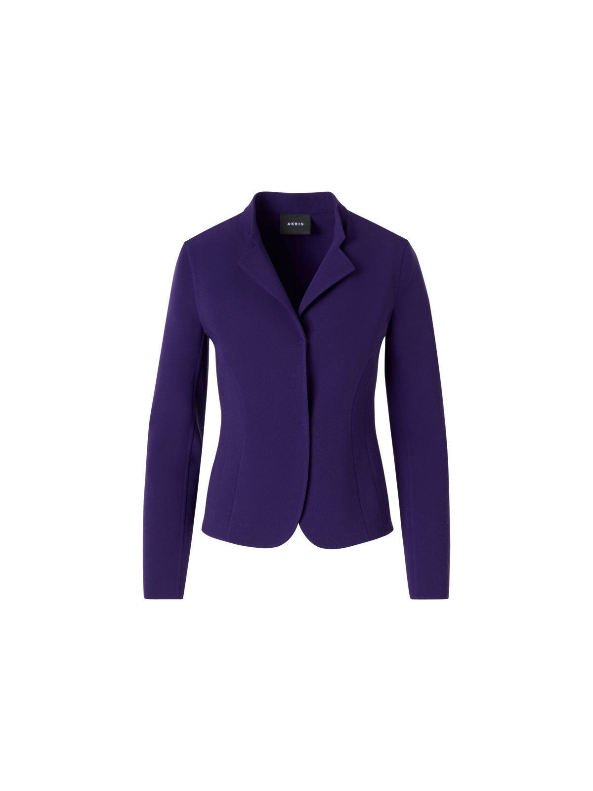 Designer Hamer Kurzjacke aus Bi-Stretch-Woll-Doubleface - Violett