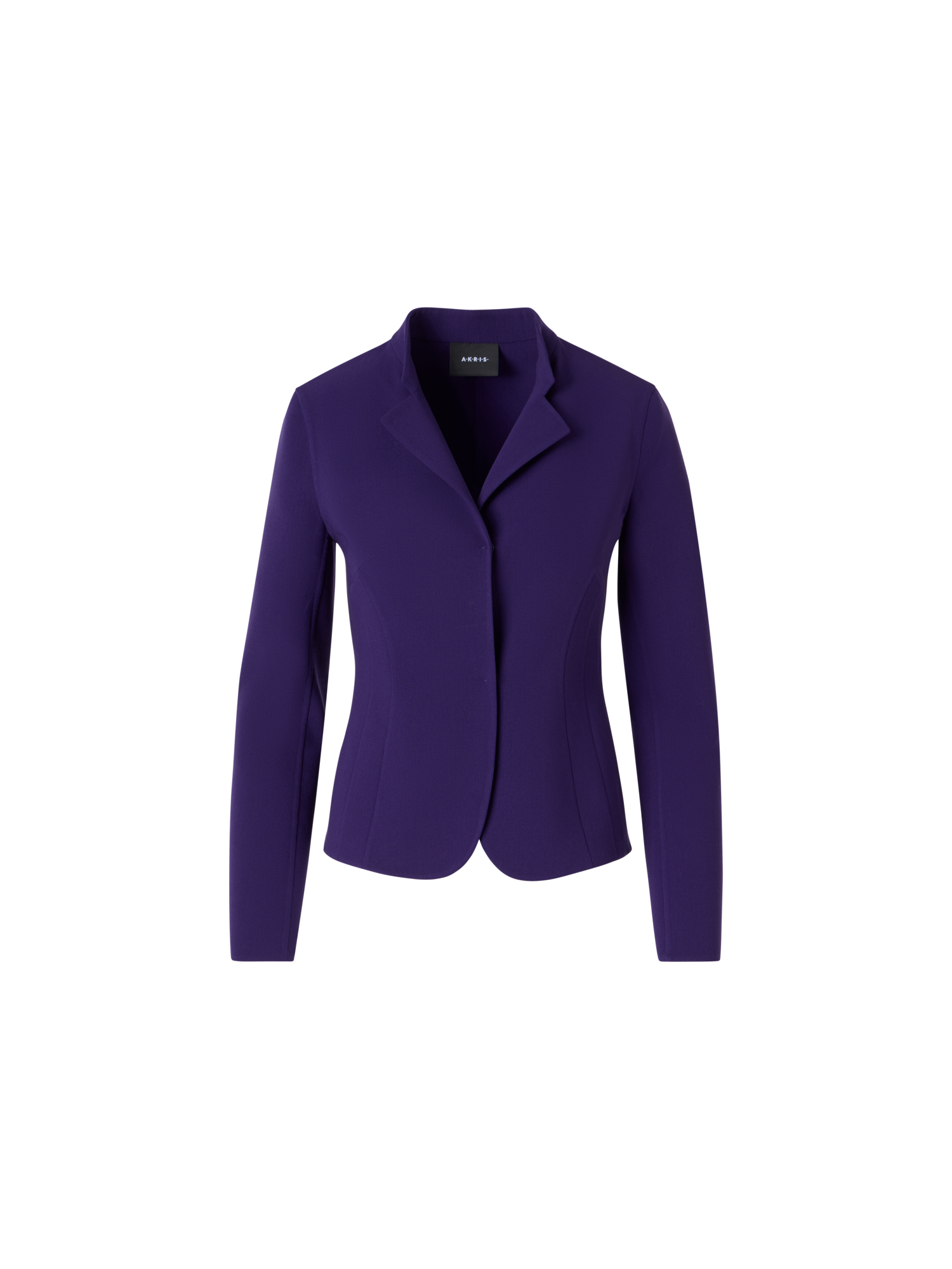 Designer Hamer Kurzjacke aus Bi-Stretch-Woll-Doubleface - Violett