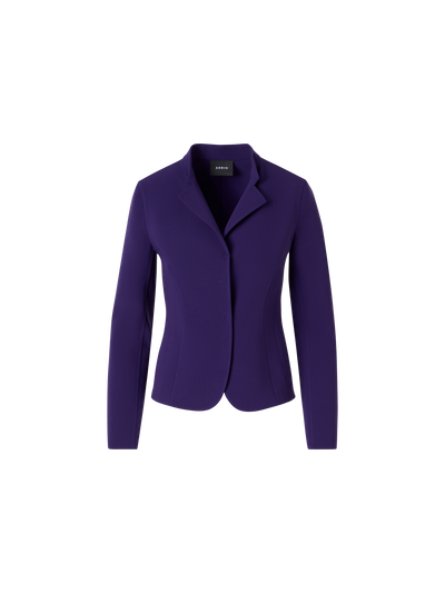 Designer Hamer Kurzjacke aus Bi-Stretch-Woll-Doubleface - Violett