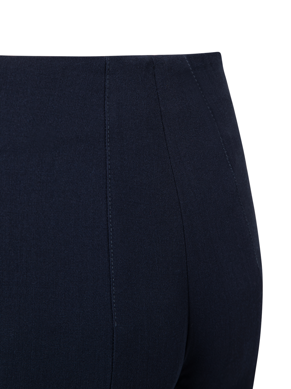 Designer Slim Hose aus Woll-Doubleface - Dunkelblau - Blau