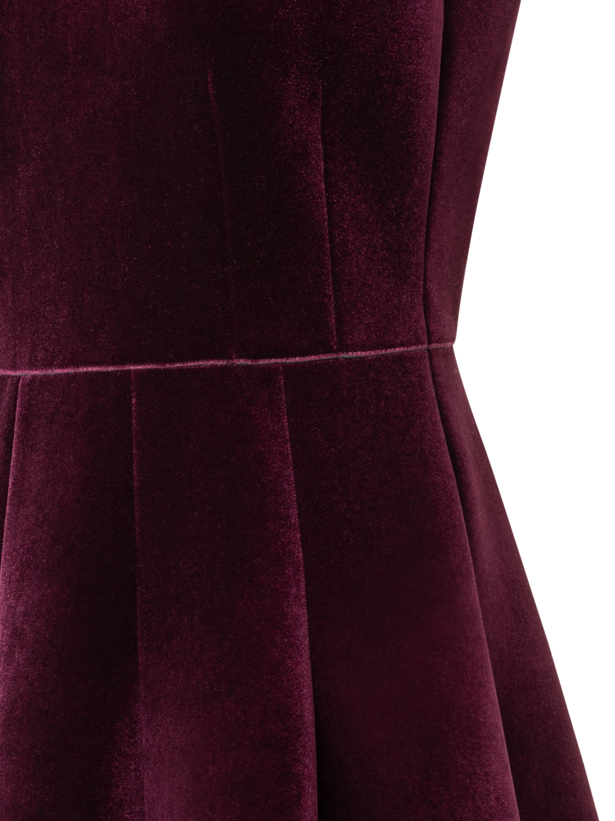 Designer Cocktail-Kleid aus Neopren-Samt in A-Linie - Rosa