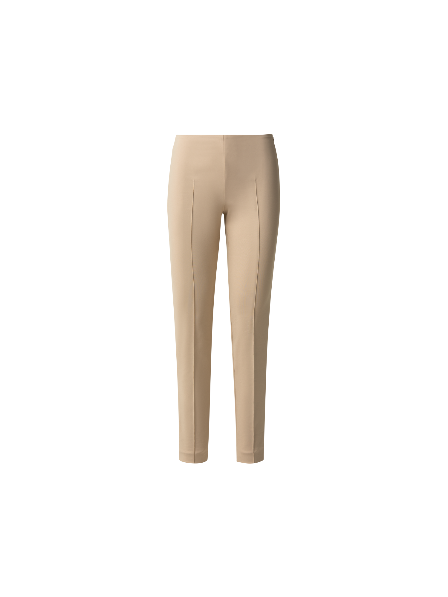 Designer Slim Hose aus Baumwoll-Techno-Stretch - Beige