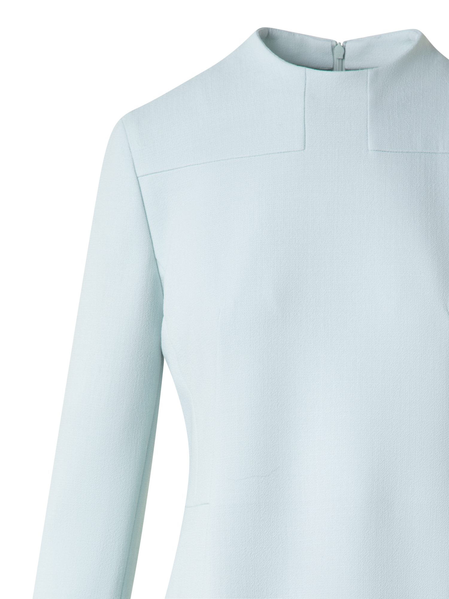 Designer Tailliertes Etuikleid aus Woll-Doubleface