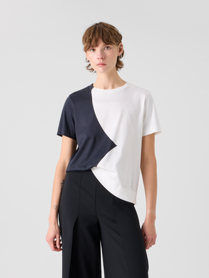 Designer Lässiges Baumwoll-T-Shirt mit Cloud-Druck - Bunt #editorial