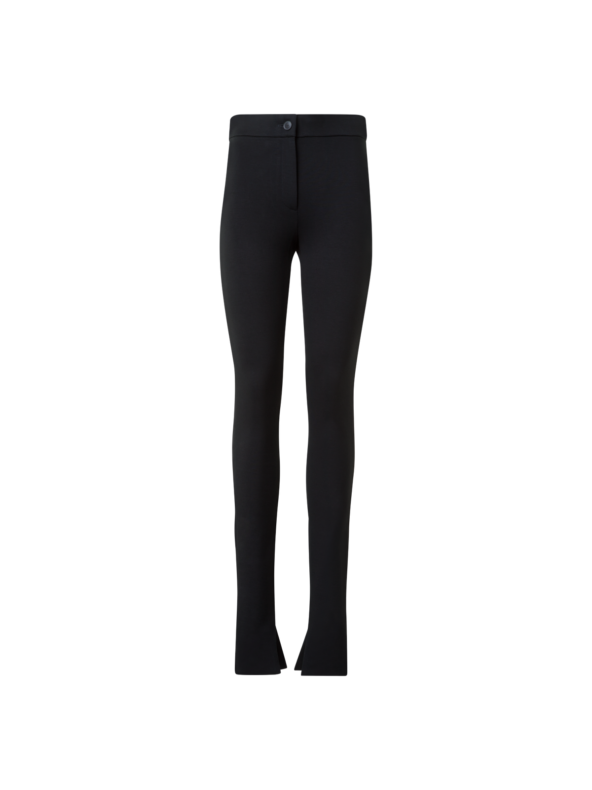 Designer Skinny Leggings aus Stretch-Jersey - Schwarz