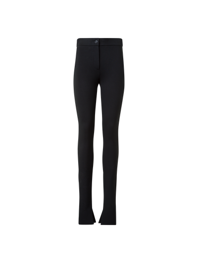 Designer Skinny Leggings aus Stretch-Jersey - Schwarz