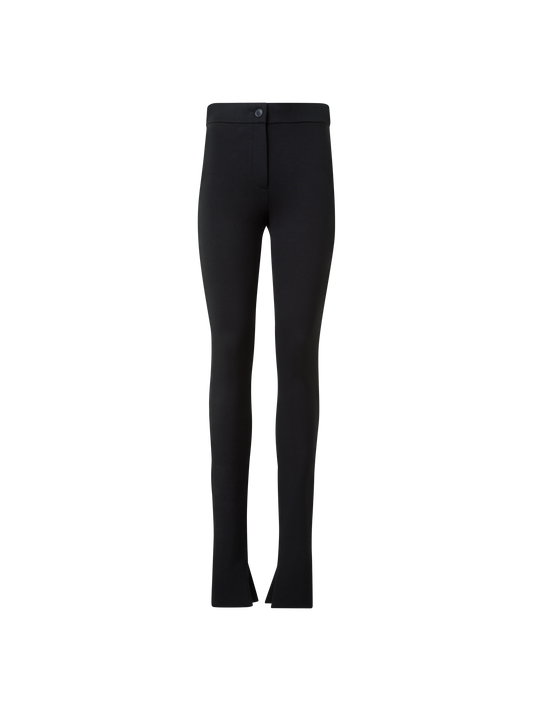 Designer Skinny Leggings aus Stretch-Jersey - Schwarz