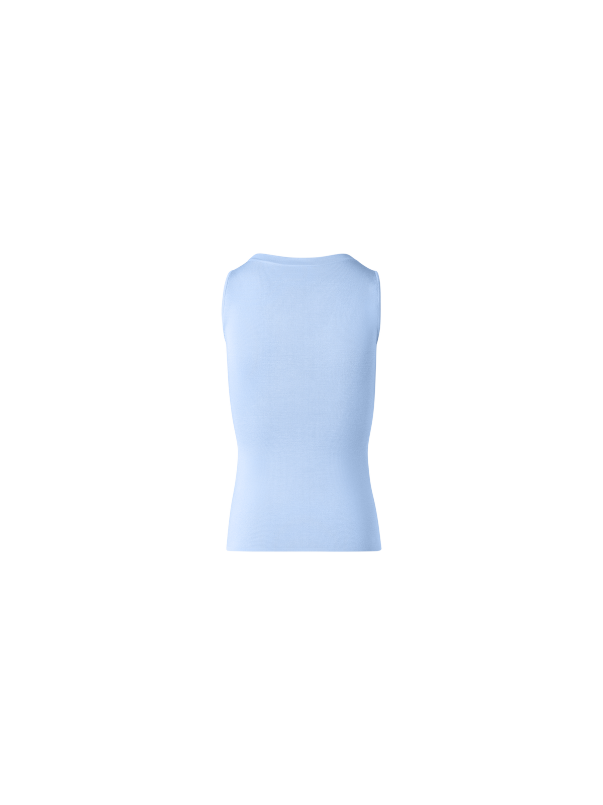 Designer Tanktop aus Seidenstrick - Blau