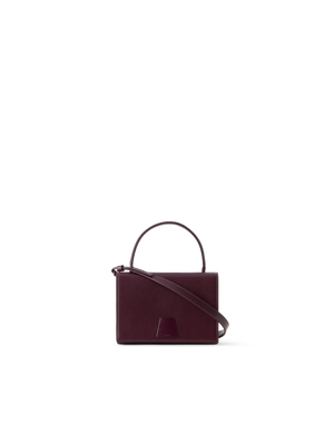 Designer Alice Small Henkeltasche aus Kalbsleder - Weinrot