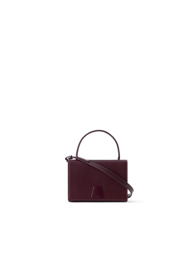 Designer Alice Small Henkeltasche aus Kalbsleder - Weinrot