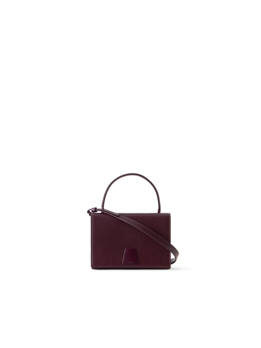 Designer Alice Small Henkeltasche aus Kalbsleder - Weinrot