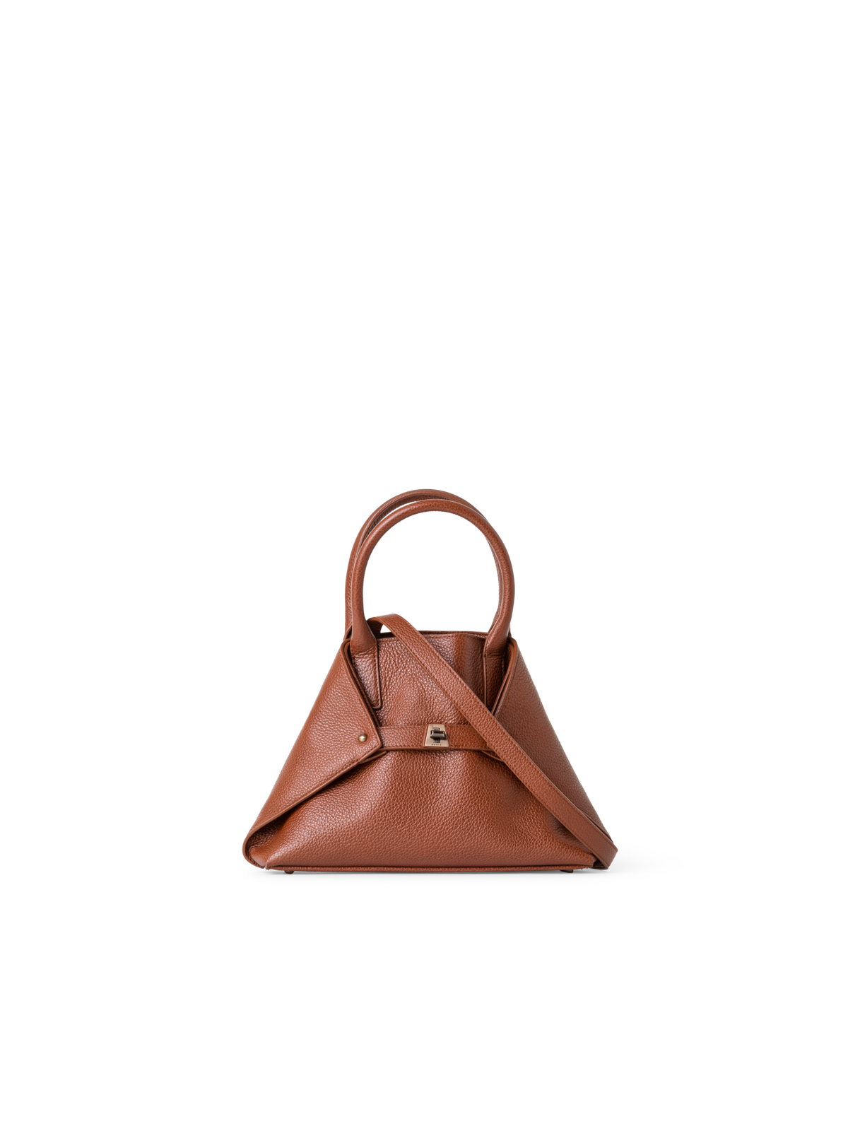 Designer Ai Little Top Handle Tote - Braun