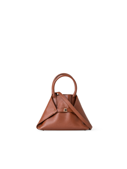 Designer Ai Little Top Handle Tote - Braun
