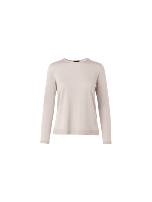 Designer Nahtloser Pullover aus Kaschmir und Seide - Beige