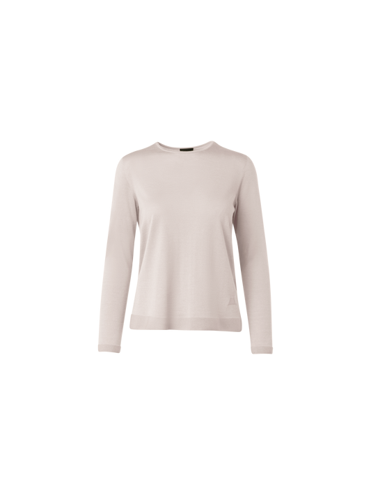 Designer Nahtloser Pullover aus Kaschmir und Seide - Beige