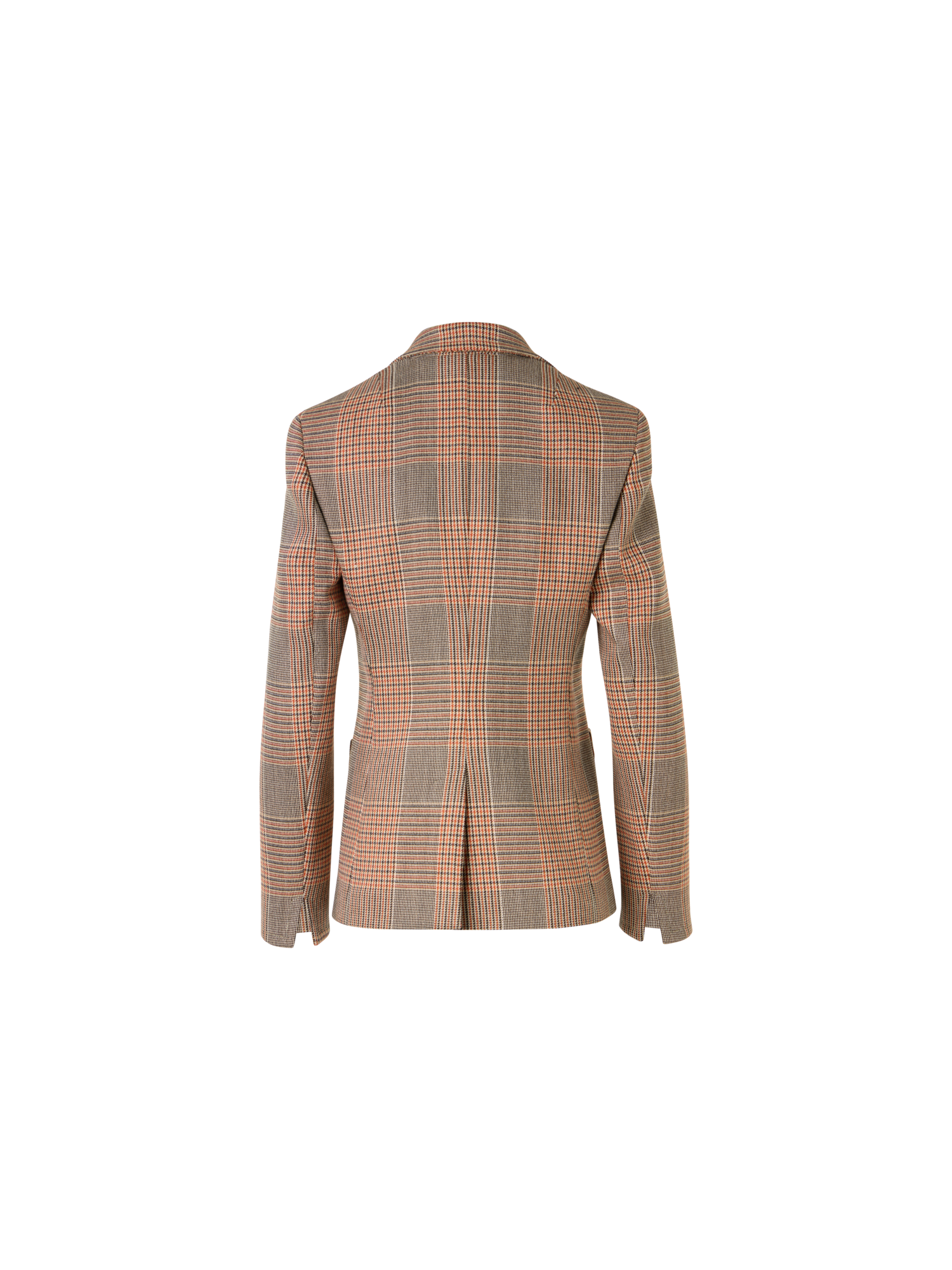 Designer Langärmelige Jacke aus Glencheck auf schwerem Woll-Twill - Bunt