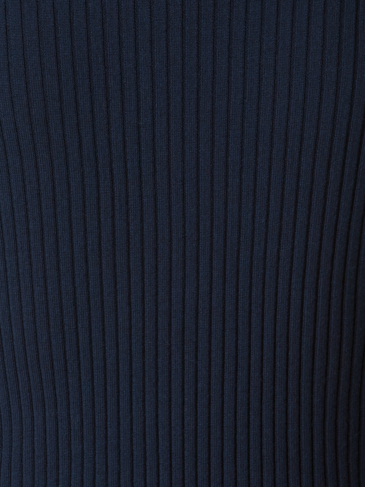 Designer Kurzarmpullover aus Merinowolle - Dunkelblau - Blau